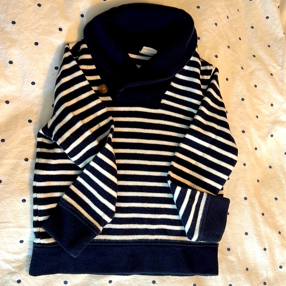 Baby Gap Size 5 Toddler Navy Stripe Sweater